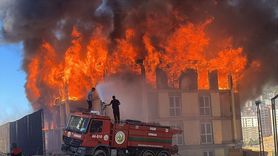 Kahramanmaraş'ta Lojman Yangınına Hızla Müdahale Ediliyor