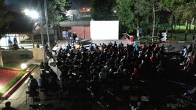 Kars Açık Ceza İnfaz Kurumunda Hükümlülere Açık Hava Sinema Etkinliği Düzenlendi