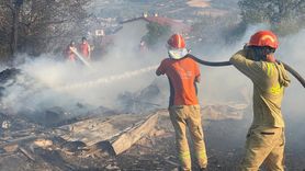 Kocaeli'nde Orman Yangınına Mücadele Başlatıldı