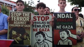 Kosova'da Filistin İçin Destek Gösterisi