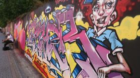 Kosova'da Renkli Grafiti Festivali