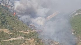 Mersin Anamur'da Orman Yangınına Müdahale Başlatıldı