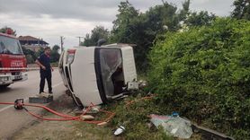 Samsun'da Kamyonet Devrildi: 1 Ölü, 2 Yaralı