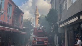 Tarihi Tahta Minare Hamamı'nda Yangın