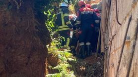 Trabzon'da İşçi Toprak Altında Kalarak Yaralandı