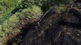 Trabzon'daki Örtü Yangını Kontrol Altına Alındı