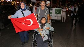 Adana ve Osmaniye'de Küresel Sumud Filosu'na Destek Yürüyüşü