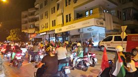 Alanya'da Motosikletlerle Gazze'ye Destek Konvoyu Düzenlendi