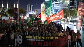 Beşiktaş'ta Küresel Sumud Filosu'na Destek Yürüyüşü