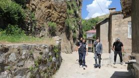 Bitlis'te Kaya Düşmelerine Karşı Çelik Ağ Önlemi Alındı
