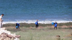 Burdur Gölü'nde Temizlik Çalışması