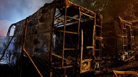 Bursa'da Karavandan Kamyona Sıçrayan Yangın Kontrol Altına Alındı