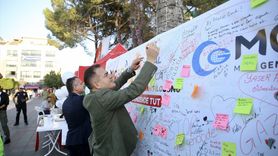 Fethiye'de Filistin'e Destek İçin Çadır Nöbeti Tutuluyor