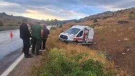 Gümüşhane'de Ambulans Kazası