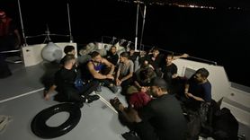 İzmir Çeşme Açıklarında Düzensiz Göçmen Operasyonu