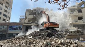 Kahramanmaraş'ta Deprem Sonrası Yıkım Çalışmaları Devam Ediyor