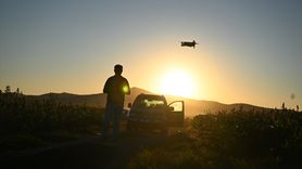 Kahramanmaraş'ta Dron ile Akdarı Koruma Yöntemi
