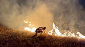 Karabük'te Evlere Yakın Anız Yangını Kontrol Altına Alındı
