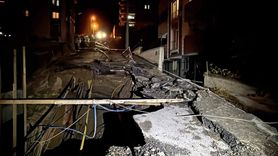 Karabük'te Yol Çökmesi Olayı