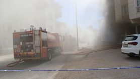 Kilis'te Tekstil Atölyesinde Yangın