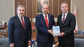 KKTC Cumhurbaşkanı Tatar, BBP Genel Başkanı Destici'yi Ağırladı