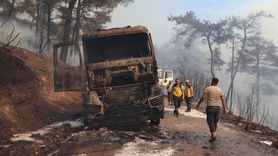 Lazkiye'de Orman Yangını: 3 İtfaiye Görevlisi Yaralandı