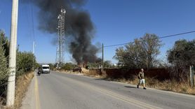 Manisa'da Palet Fabrikasında Yangın Çıktı