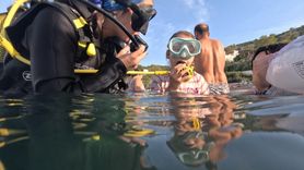 Öğrenciler Antalya'da İlk Dalış Deneyimini Yaşadı