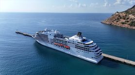 Seven Seas Navigator Alanya Limanı'na Gelen Yolcu Gemisi
