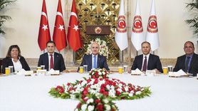 TBMM Başkanı Kurtulmuş KKTC Muhtarlarını Ağırladı