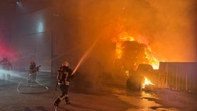 Uşak'ta Tekstil Fabrikasında Yangın Çıktı