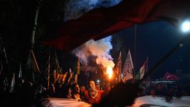 Ankara'da İsrail'in Küresel Sumud Filosu'na Saldırısına Protesto