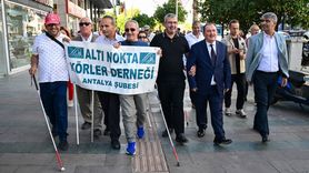 Antalya'da Beyaz Baston Güvenlik Günü Yürüyüşü