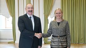 Azerbaycan Cumhurbaşkanı İlham Aliyev, Finlandiya Dışişleri Bakanı Elina Valtonen'i Kabul Etti