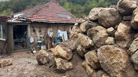 Bartın'da Yağış Sonrası Heyelan Olayı