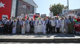 Bursa'da 'Gazze İçin Sessiz Çığlık' Etkinliği