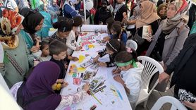 Çocukların Gazze'ye İlişkin Resimleri Eminönü'nde Sergilendi