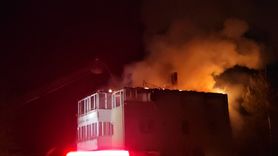 Çorum'da Yıldırım Düşmesi Sonucu Evde Yangın Çıktı