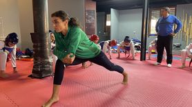 Hatice Kübra İlgün, Altın Madalya Hedefiyle Parkta Antrenman Yapıyor