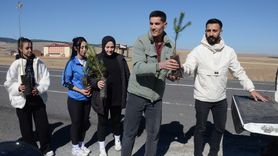 Kars'ta 90 Bin Şehit Anısına  Fidan Dikildi