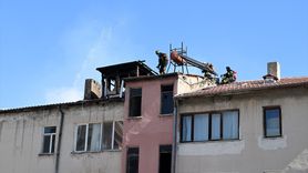 Kayseri'de İki Katlı Binada Yangın