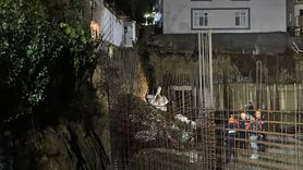 Kocaeli'de Müstakil Ev Duvarı Çöktü, Bina Boşaltıldı