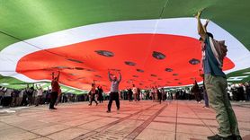 Konya'da Küresel Sumud Filosu'na Destek Yürüyüşü