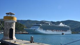 Marmaris'e 1194 Yolcu Taşıyan 'Marina' Kruvaziyeri Geldi