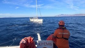 Muğla Açıklarında Tekne Kurtarma Operasyonu