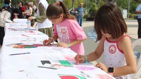 Muğla'da Filistinli Çocuklar İçin Sanat Etkinliği