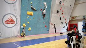 Samsun'da Spor Tırmanış Büyükler Türkiye Şampiyonası Başladı