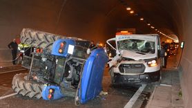 Samsun'da Tünel Kazasında İki Yaralı