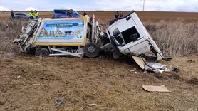 Tekirdağ'da Çöp Kamyonu Devrildi: 3 Yaralı