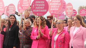 Tekirdağ'da Meme Kanseri Farkındalık Yürüyüşü Düzenlendi